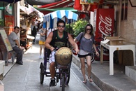 Students explored the fishing village in Tai O.